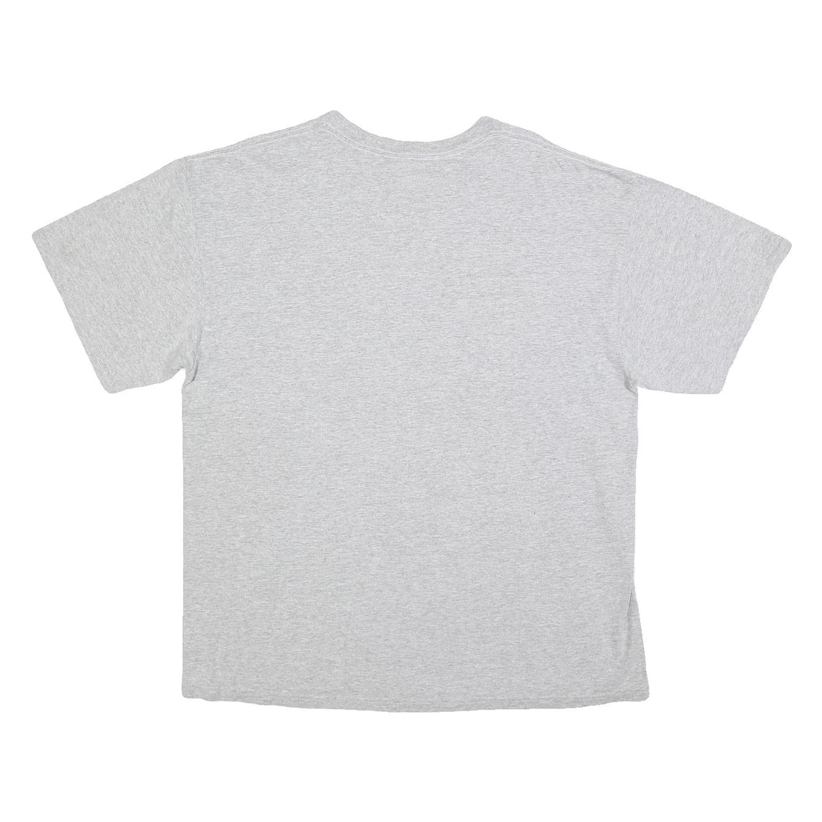 MAJESTIC Mens Grey Oakland Athletics Graphic T-Shirt XL Crew Neck Short Sleeve