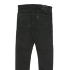 LEVI'S 512 Mens Jeans Black Slim Skinny Denim Raw W33 L32 Stretch Cotton Blend