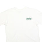 HANES Mens White SOAR University Of Denver Graphic T-Shirt XL Short Sleeve Crew