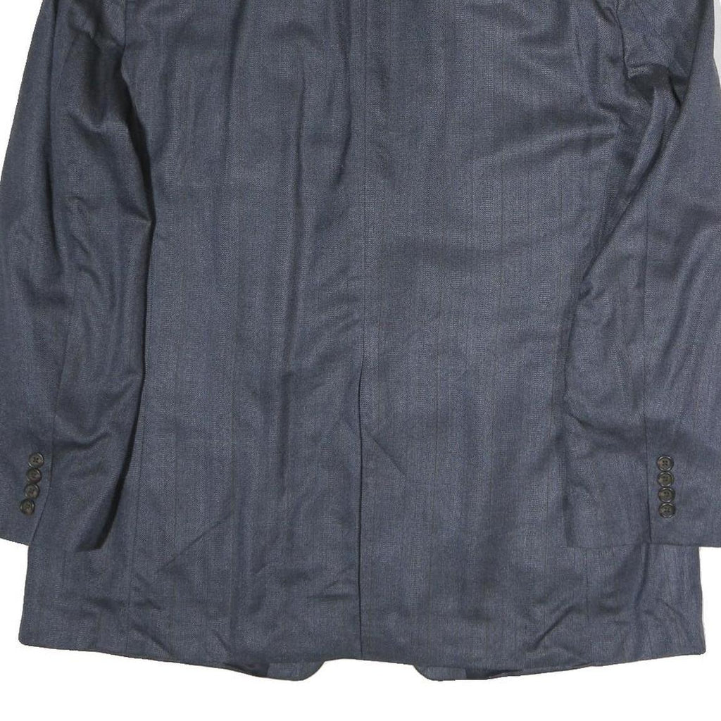 LAUREN RALPH LAUREN Mens Blue Classic Cotton Button Jacket XL Tailored