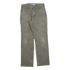 CARHARTT Mens Jeans Khaki Relaxed Straight Denim Medium W31 L32 Workwear