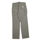 CARHARTT Mens Jeans Khaki Relaxed Straight Denim Medium W31 L32 Workwear
