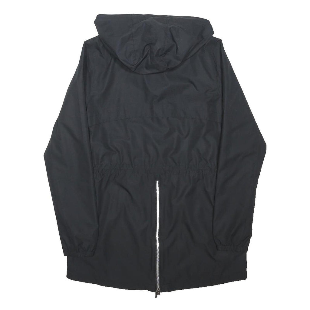 NEW BALANCE Womens Black Zip Up Hooded Jacket M Polyester Blend Casual Sport