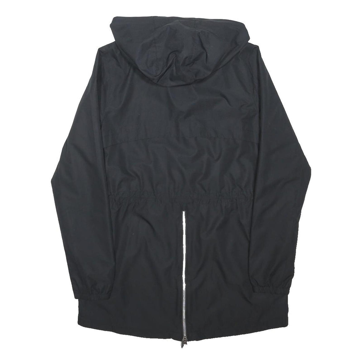 NEW BALANCE Womens Black Zip Up Hooded Jacket M Polyester Blend Casual Sport