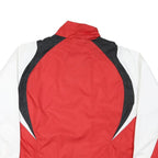 ATHLETIC APPAREL Mens Red Black & White Athletic Nylon Jacket L Lightweight