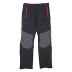Womens Trousers Black Regular Straight W26 L27