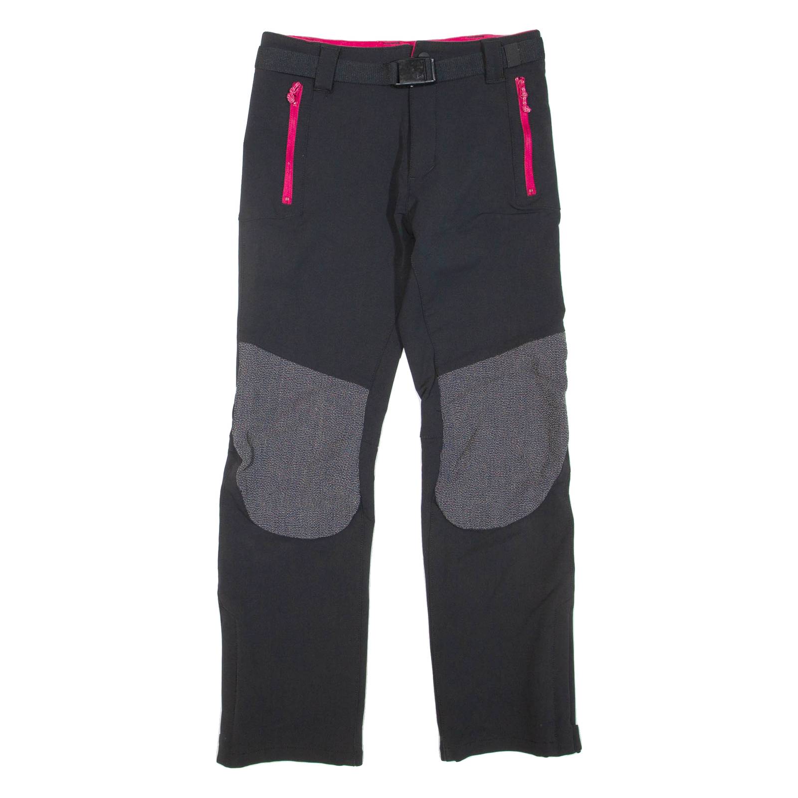 Womens Trousers Black Regular Straight W26 L27