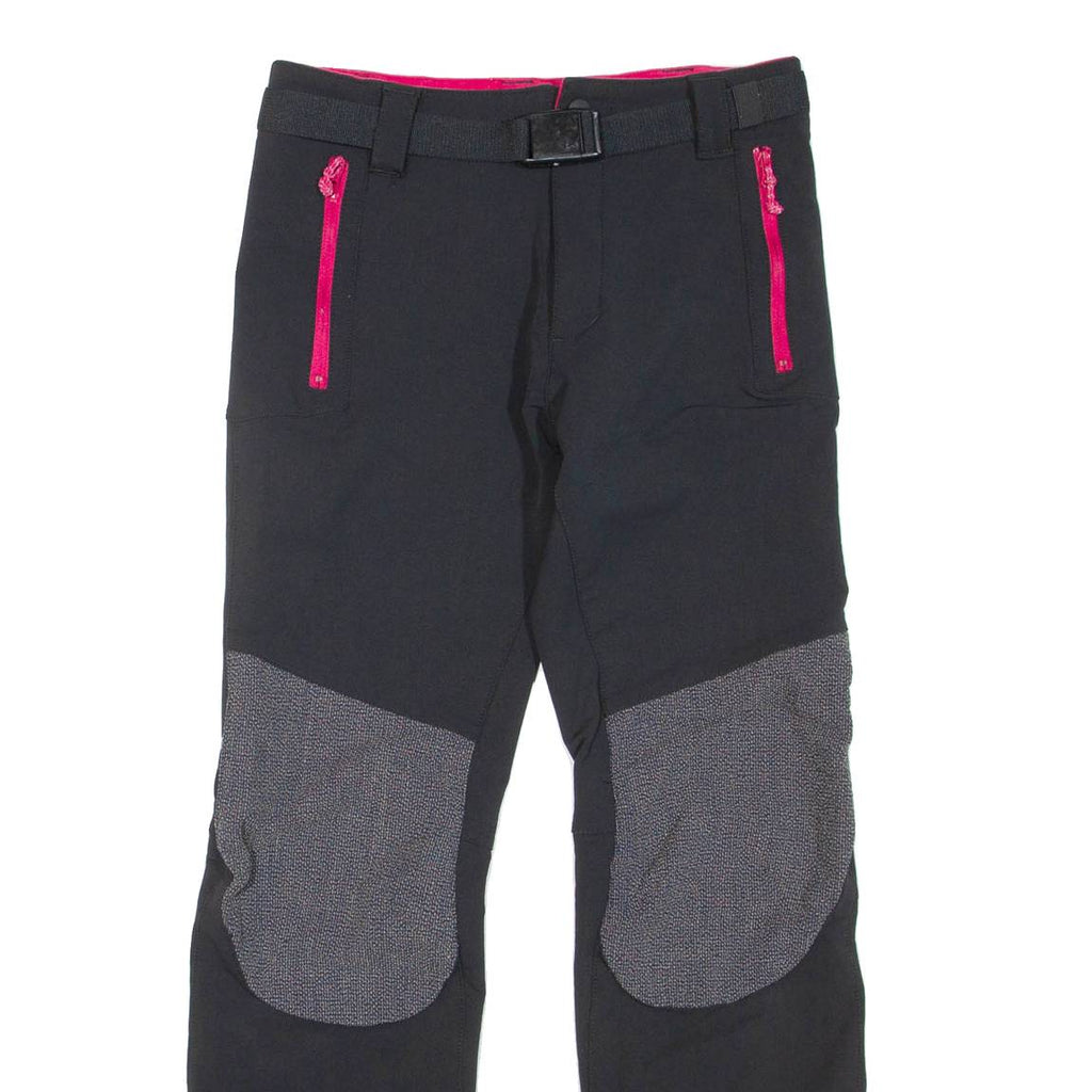 Womens Trousers Black Regular Straight W26 L27