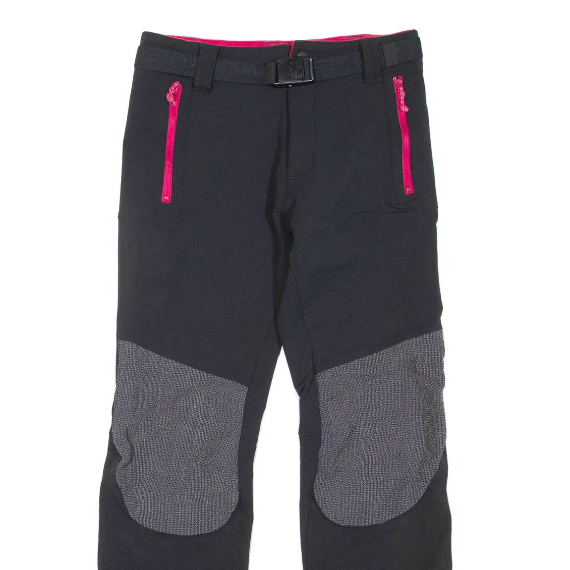 Womens Trousers Black Regular Straight W26 L27