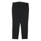 LAUREN RALPH LAUREN Womens Polyester Blend Black Slim Tapered Trousers W32 L27