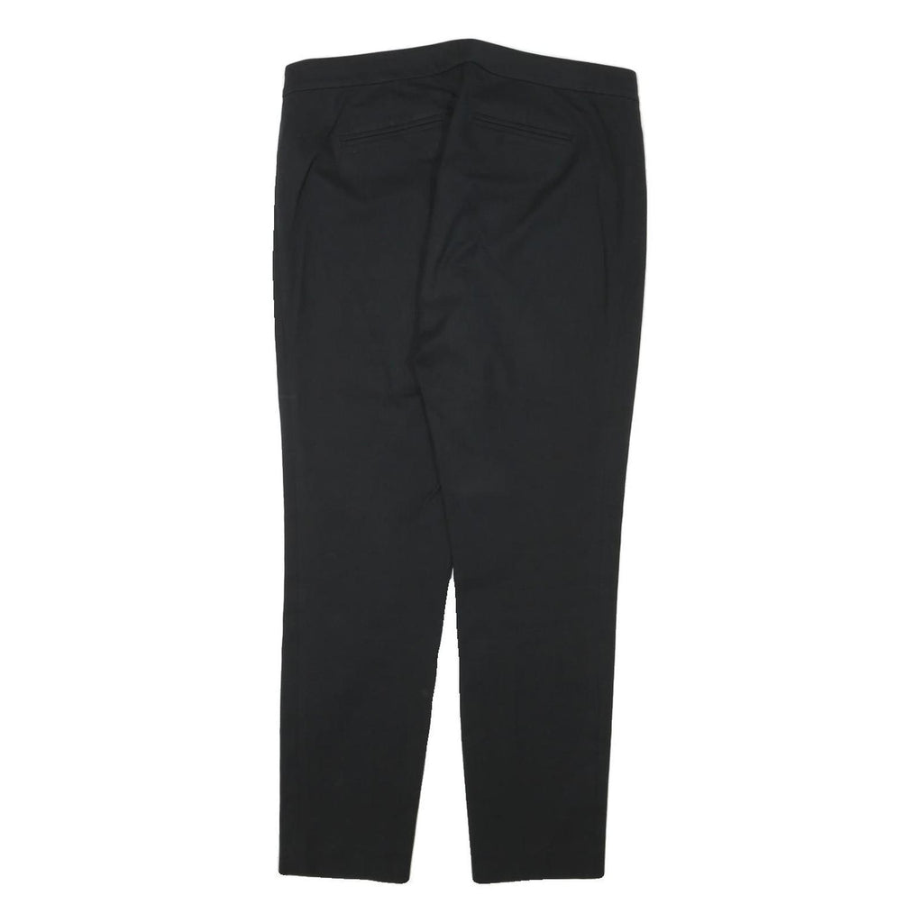 LAUREN RALPH LAUREN Womens Polyester Blend Black Slim Tapered Trousers W32 L27