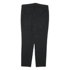 LAUREN RALPH LAUREN Womens Polyester Blend Black Slim Tapered Trousers W32 L27