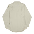 BIG MAC Mens Beige Work Shirt 2XL Polyester Blend Button Long Sleeve Utility