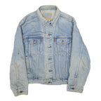 LEVI'S Mens Blue Denim Jacket M Cotton Blend Button Closure Classic Fit Casual