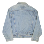 LEVI'S Mens Blue Denim Jacket M Cotton Blend Button Closure Classic Fit Casual