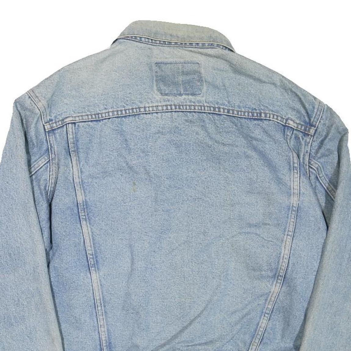 LEVI'S Mens Blue Denim Jacket M Cotton Blend Button Closure Classic Fit Casual