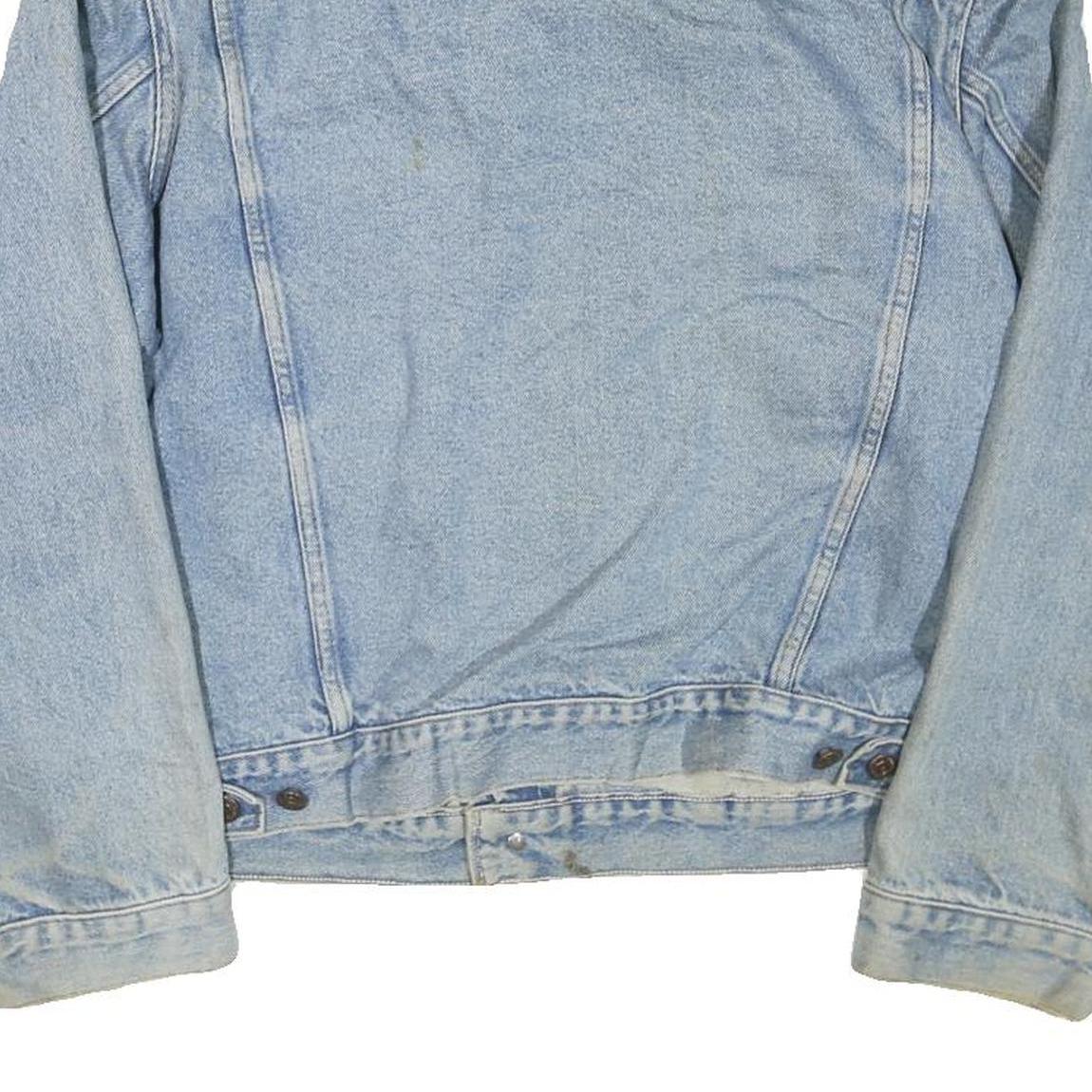 LEVI'S Mens Blue Denim Jacket M Cotton Blend Button Closure Classic Fit Casual