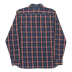 LEVI'S Mens Blue & Red Check Shirt L Cotton Long Sleeve Casual Classic