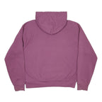 STUSSY Locations Mens Purple Zip Hoodie L Polycotton Full Zip Sweatshirt