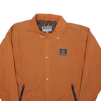 RADRIDE Mens Orange Jacket M Polyester Button Closure Plain Casual Urban