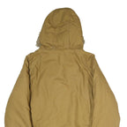 MEMBERS ONLY Mens Beige Cotton Bomber S Jacket Plain Zip Hooded Casual