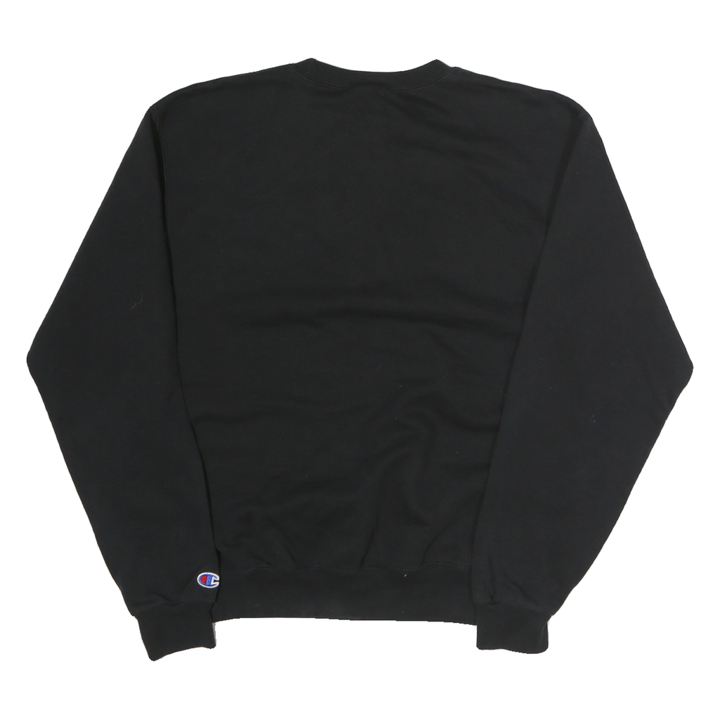 CHAMPION Mens Black Grand Valley State University Crew Neck M Cotton Sweatshirt