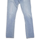 CARHARTT Mens Jeans Blue Regular Straight Denim Light W32 L31 Zip Cotton Blend