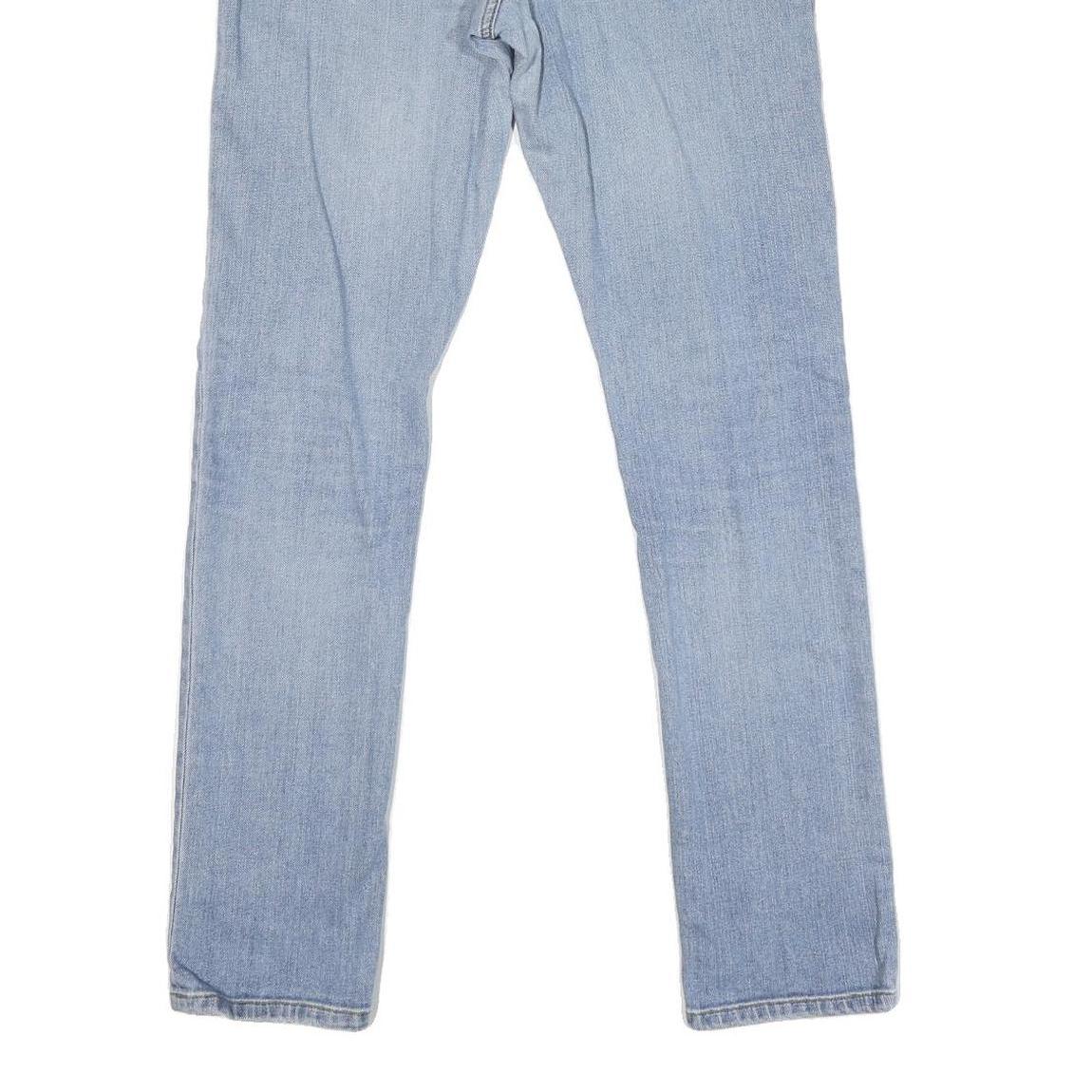 CARHARTT Mens Jeans Blue Regular Straight Denim Light W32 L31 Zip Cotton Blend