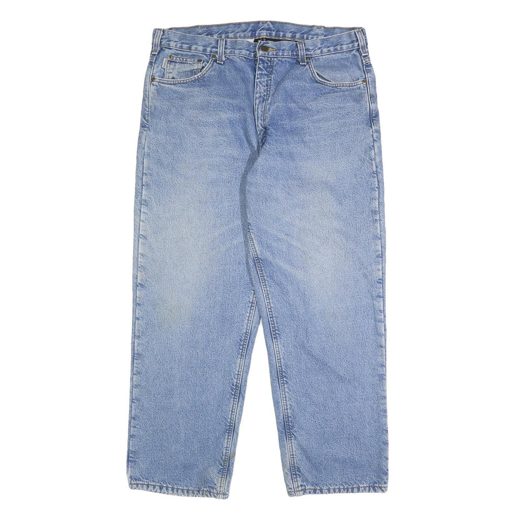 CARHARTT Mens Jeans Blue Relaxed Straight Denim Light W38 L30 Workwear