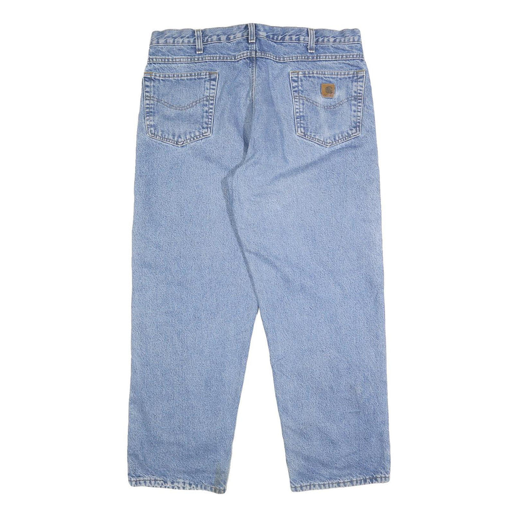 CARHARTT Mens Jeans Blue Relaxed Straight Denim Light W38 L30 Workwear