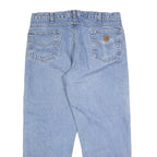 CARHARTT Mens Jeans Blue Relaxed Straight Denim Light W38 L30 Workwear