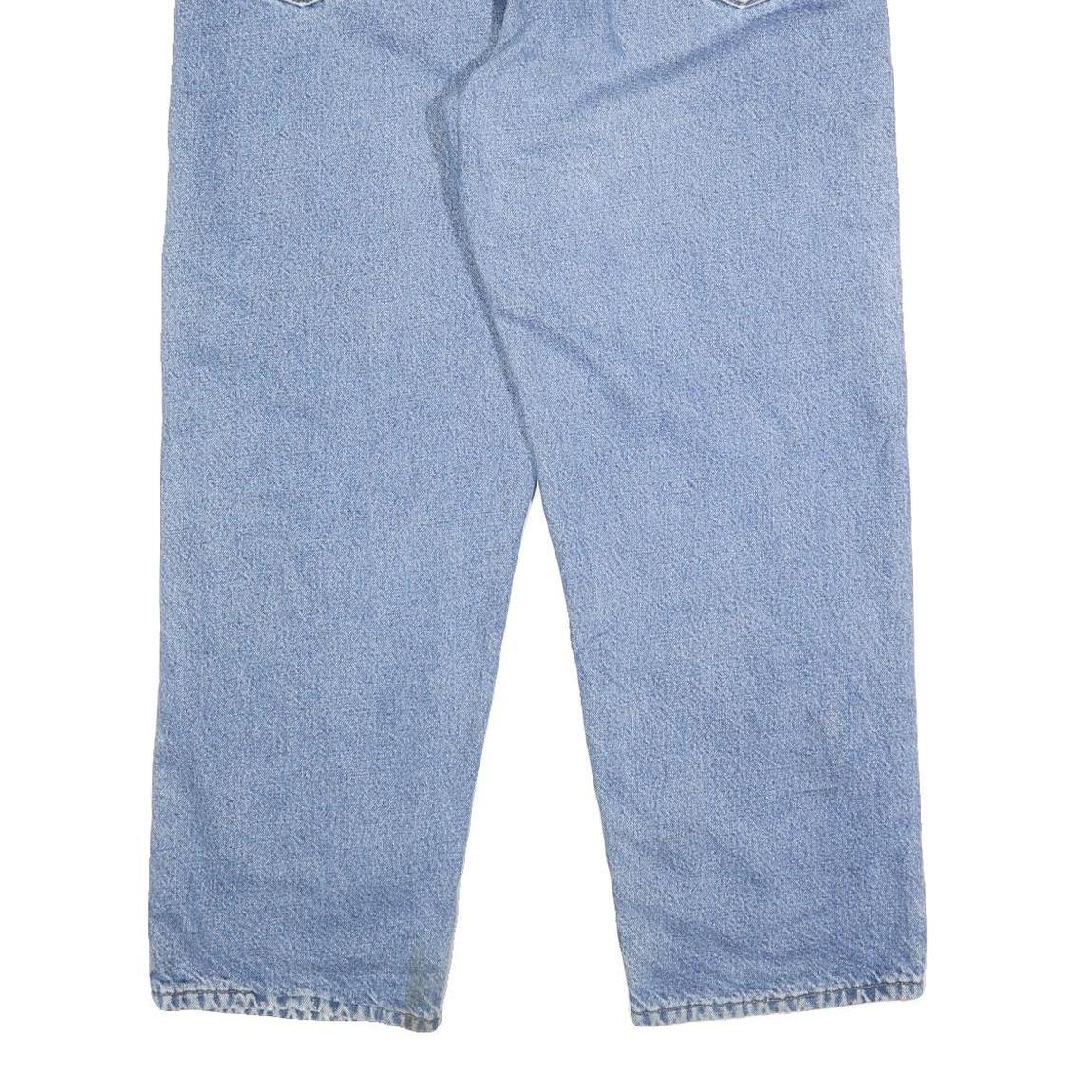 CARHARTT Mens Jeans Blue Relaxed Straight Denim Light W38 L30 Workwear