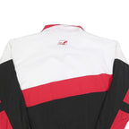 PACE SETTER Mens White & Red & Black Colour Block Jacket XL Polyester Zip Track