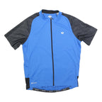 PEARL IZUMI Mens Blue & Black Cycling Jersey XL Short Sleeve Zip Neck
