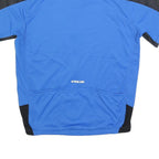 PEARL IZUMI Mens Blue & Black Cycling Jersey XL Short Sleeve Zip Neck