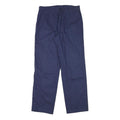 ACKERMANN Mens Polyester Blend Navy Regular Fit Straight Leg Trousers W31 L30