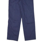 ACKERMANN Mens Polyester Blend Navy Regular Fit Straight Leg Trousers W31 L30