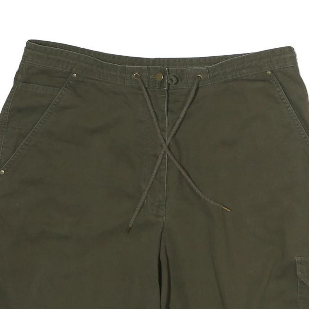 LAUREN RALPH LAUREN Womens Shorts Green Casual Cargo UK 12 W34 Cotton