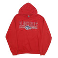 GILDAN Mens Red Black Hills Wolves Football Pullover Hoodie M Sports Graphic