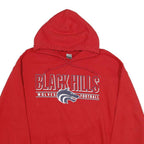 GILDAN Mens Red Black Hills Wolves Football Pullover Hoodie M Sports Graphic