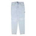 BLACK SALT Womens Relaxed Light Blue Denim Relaxed Fit W30 L31 Distressed Jeans