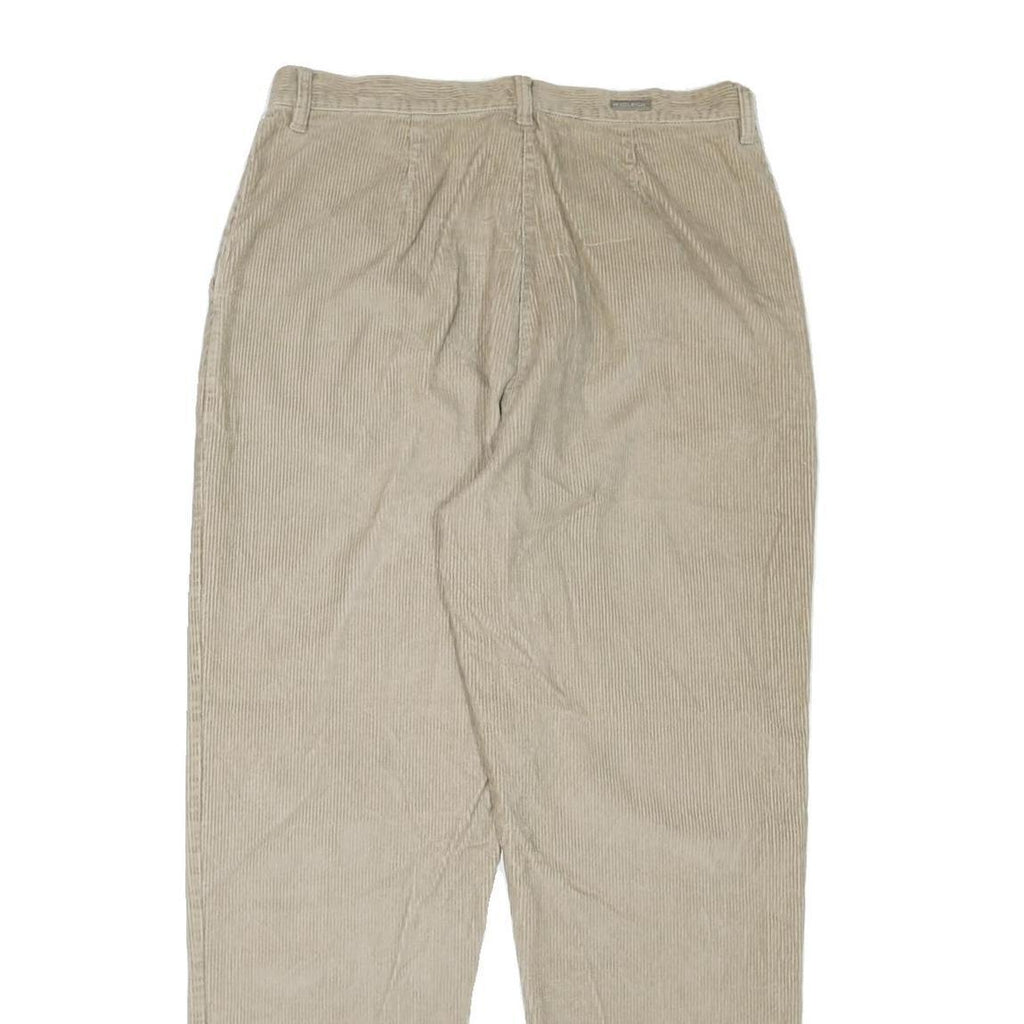 WOOLRICH Womens Cotton Blend Beige Regular Straight Trousers W34 L30 Comfortable