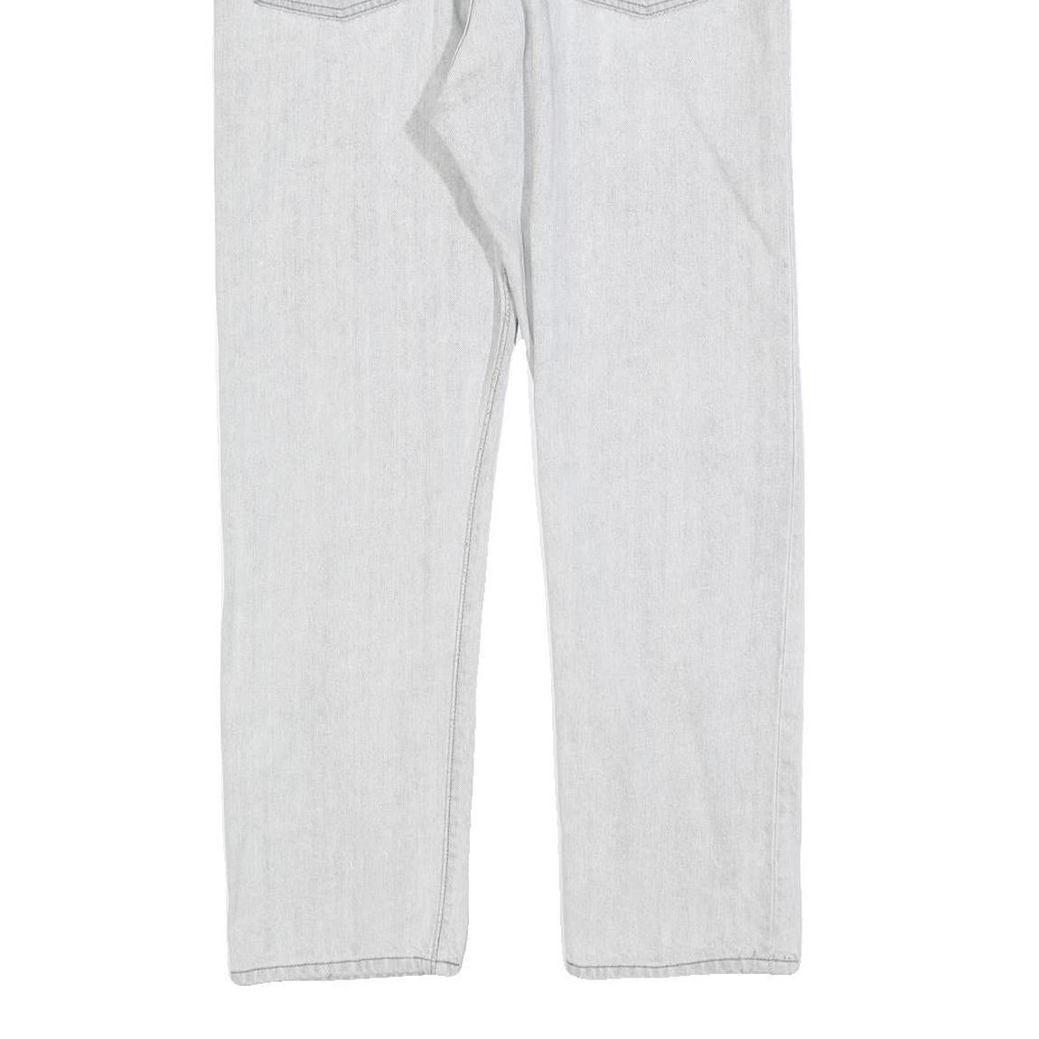 LEVI'S 501 BIG E Womens Jeans White Regular Straight Denim Raw W30 L28 Vintage