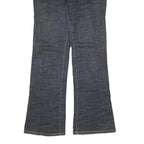 MICHAEL KORS Womens Dark Blue Regular Flared Denim Jeans W32 L33 Stylish Classic