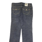 MICHAEL KORS Womens Dark Blue Regular Flared Denim Jeans W32 L33 Stylish Classic