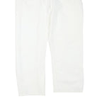DICKIES Mens Cotton Blend White Regular Fit Straight Leg Trousers W40 L30