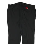 DICKIES Womens Polyester Blend Black Slim Trousers W44 L30 Workwear Zip Closure
