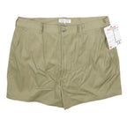 MIGROS Mens Shorts Beige Casual Plain L W34 Summer Cotton Lightweight