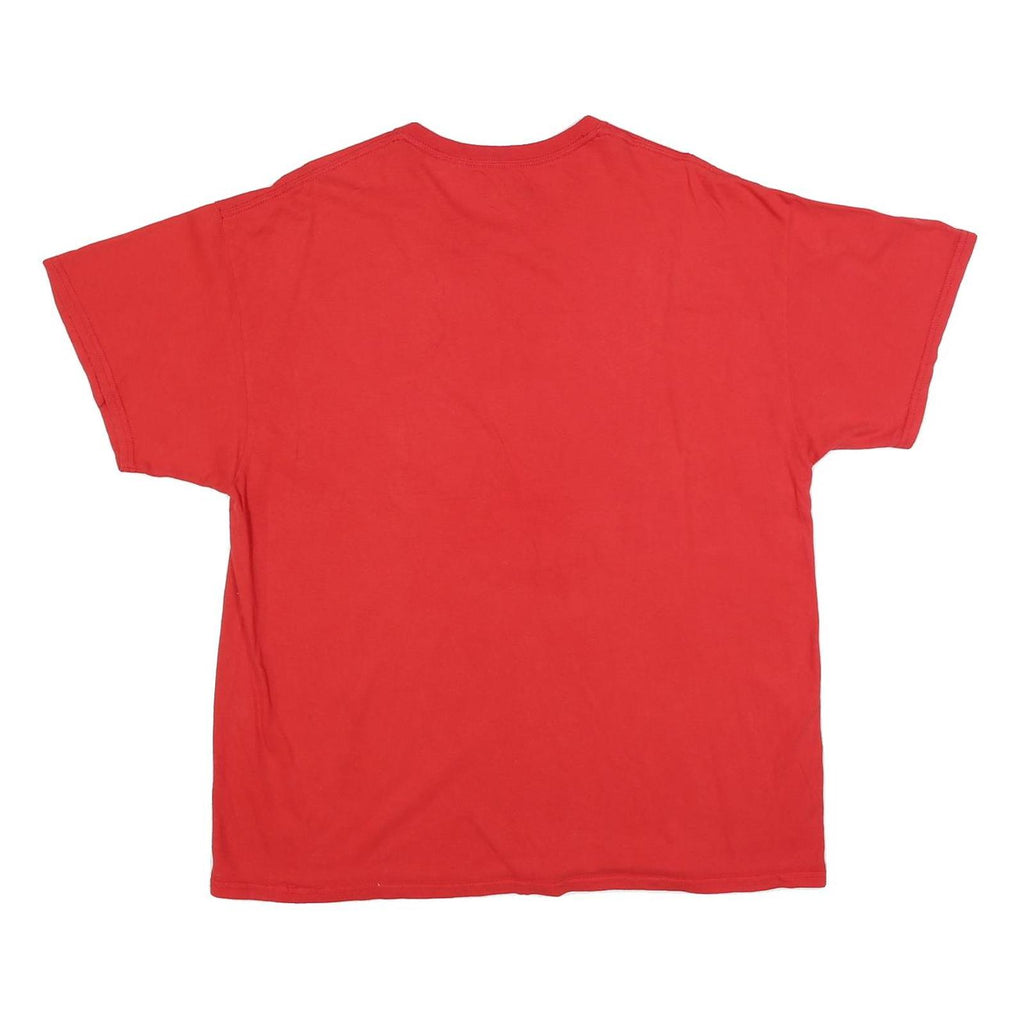 NFL Mens Red Chiefs Football Graphic T-Shirt XL Short Sleeve Crew Neck