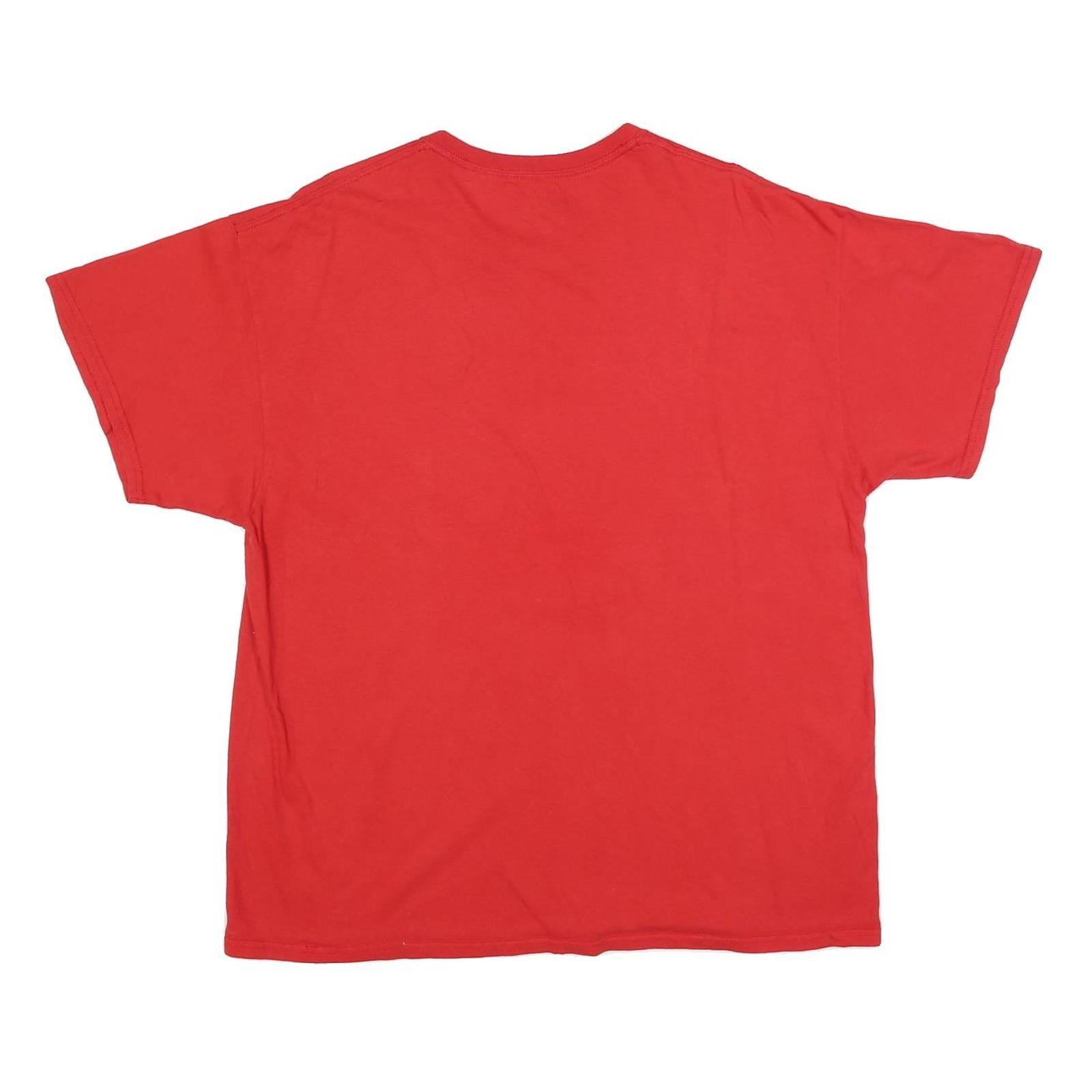 NFL Mens Red Chiefs Football Graphic T-Shirt XL Short Sleeve Crew Neck